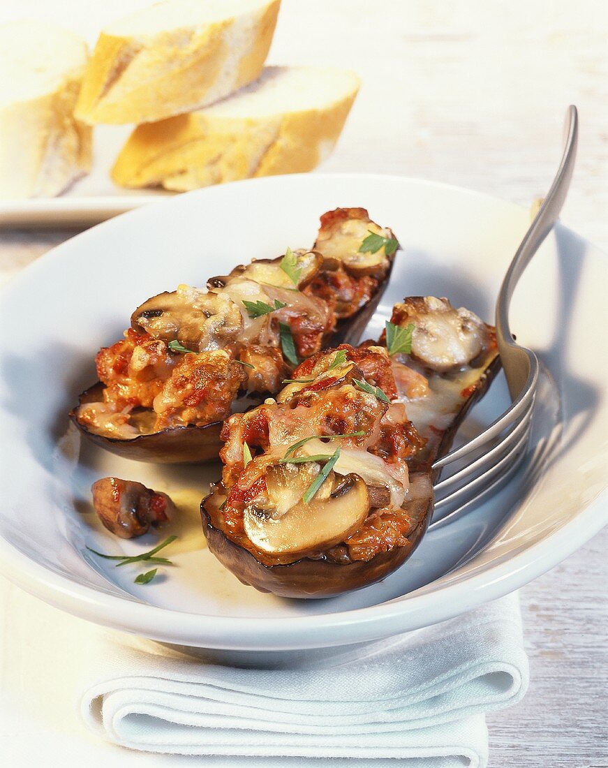 Stuffed aubergines