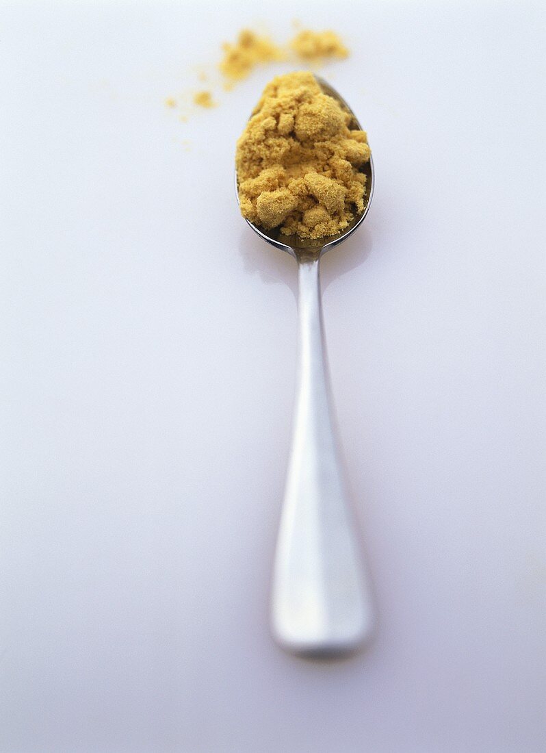 Curry powder on a spoon