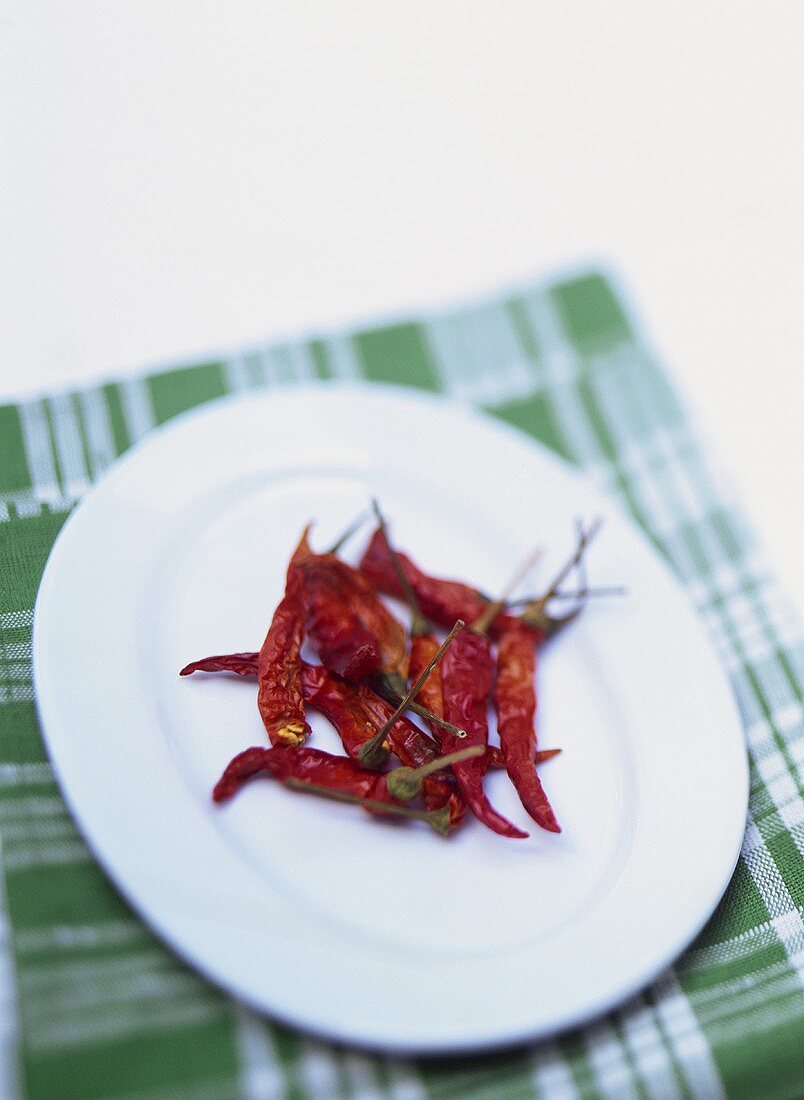 Getrocknete rote Chilischoten