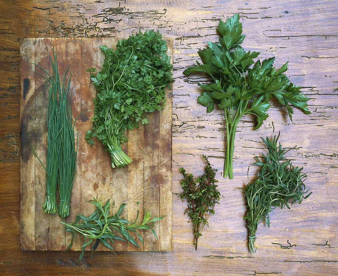 A selection of herbs