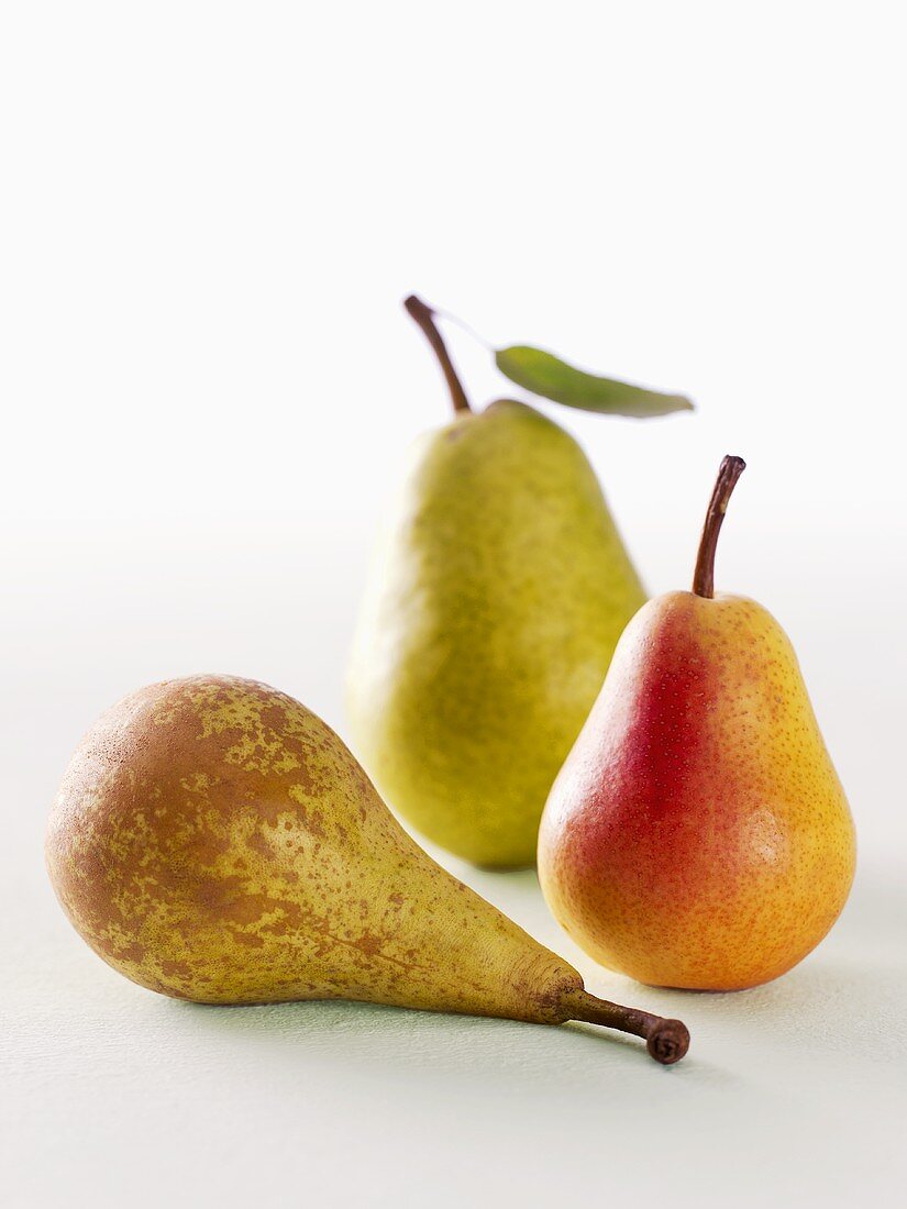 Three different types of pear