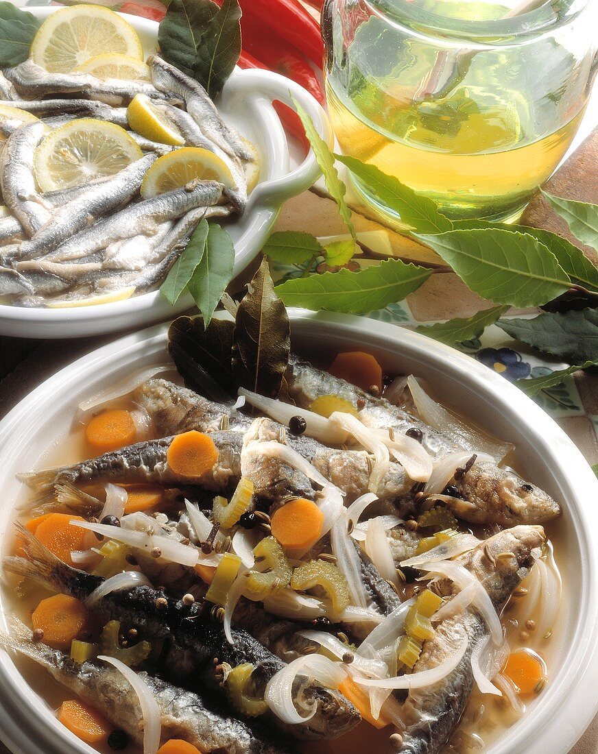 Sarde in saor (marinated sardines), Veneto, Italy