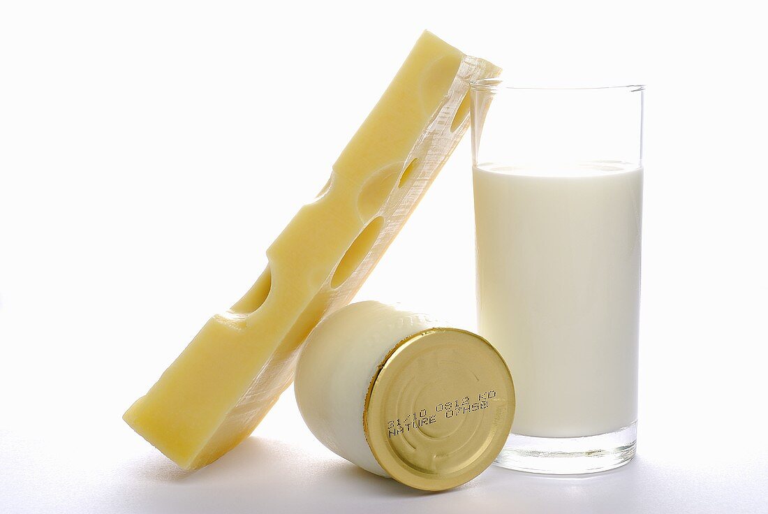 Milk, cheese and yoghurt