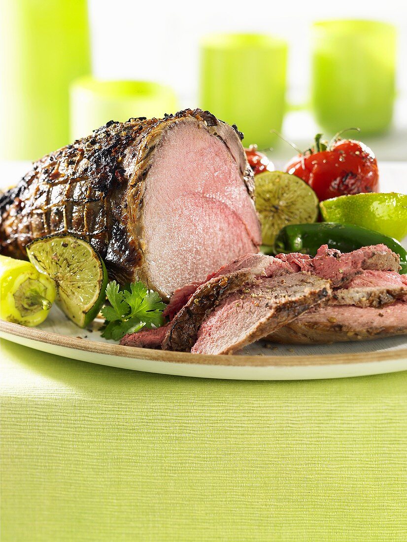 Roast beef with lime