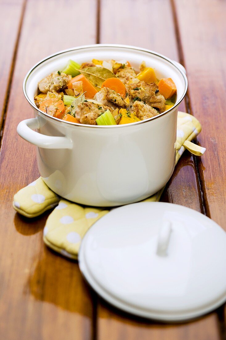 Pork fillet and vegetable stew