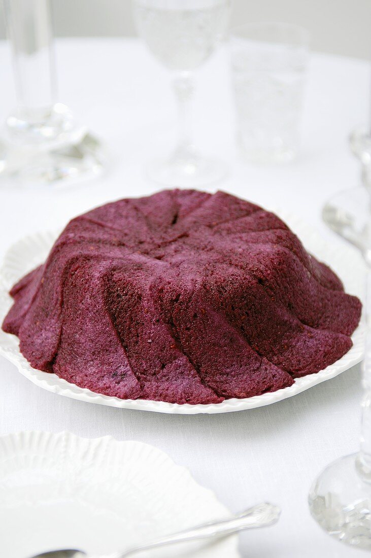 Summer pudding (Soft fruit encased in bread,  UK)