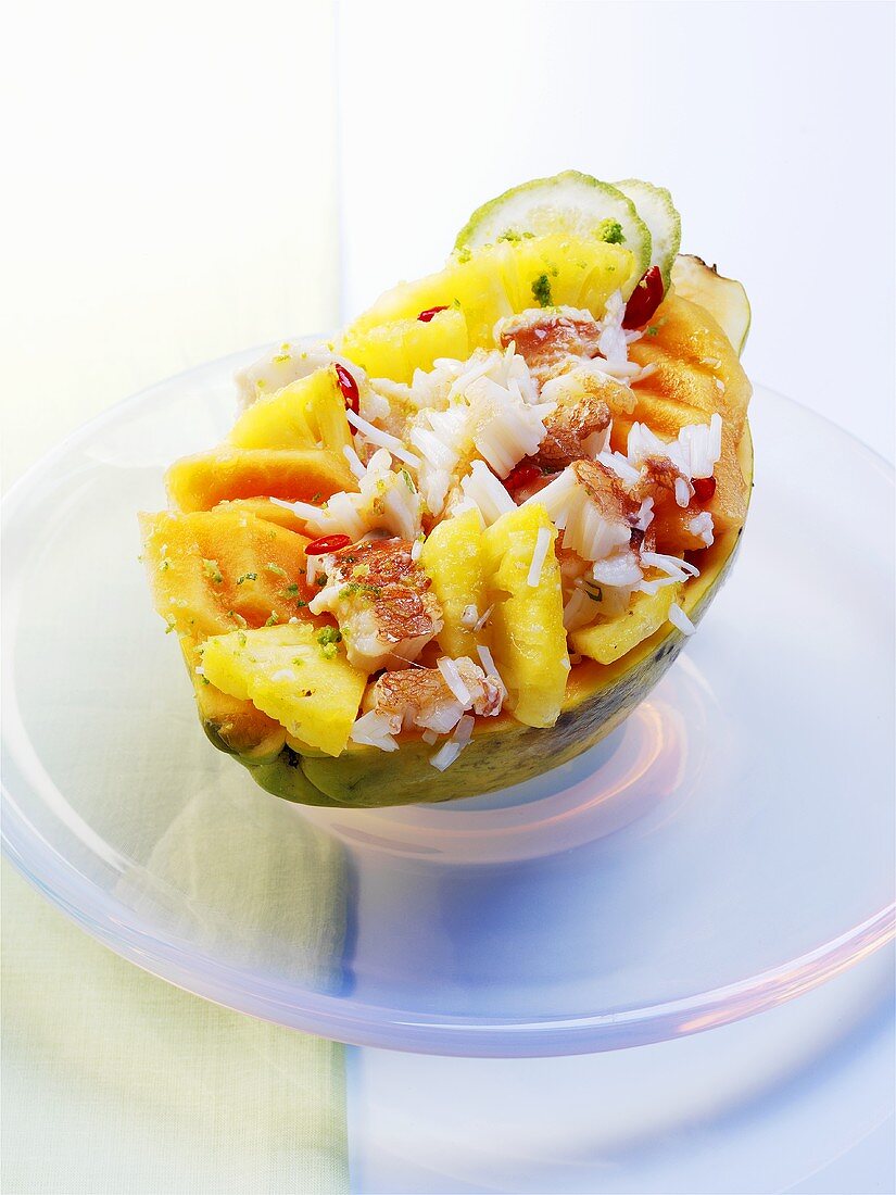 Fruity crab salad