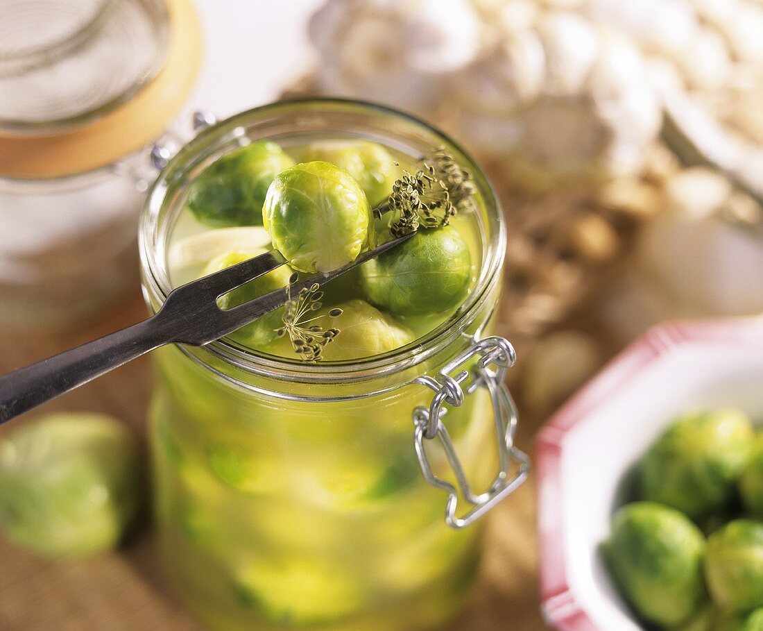 Pickled Brussels sprouts