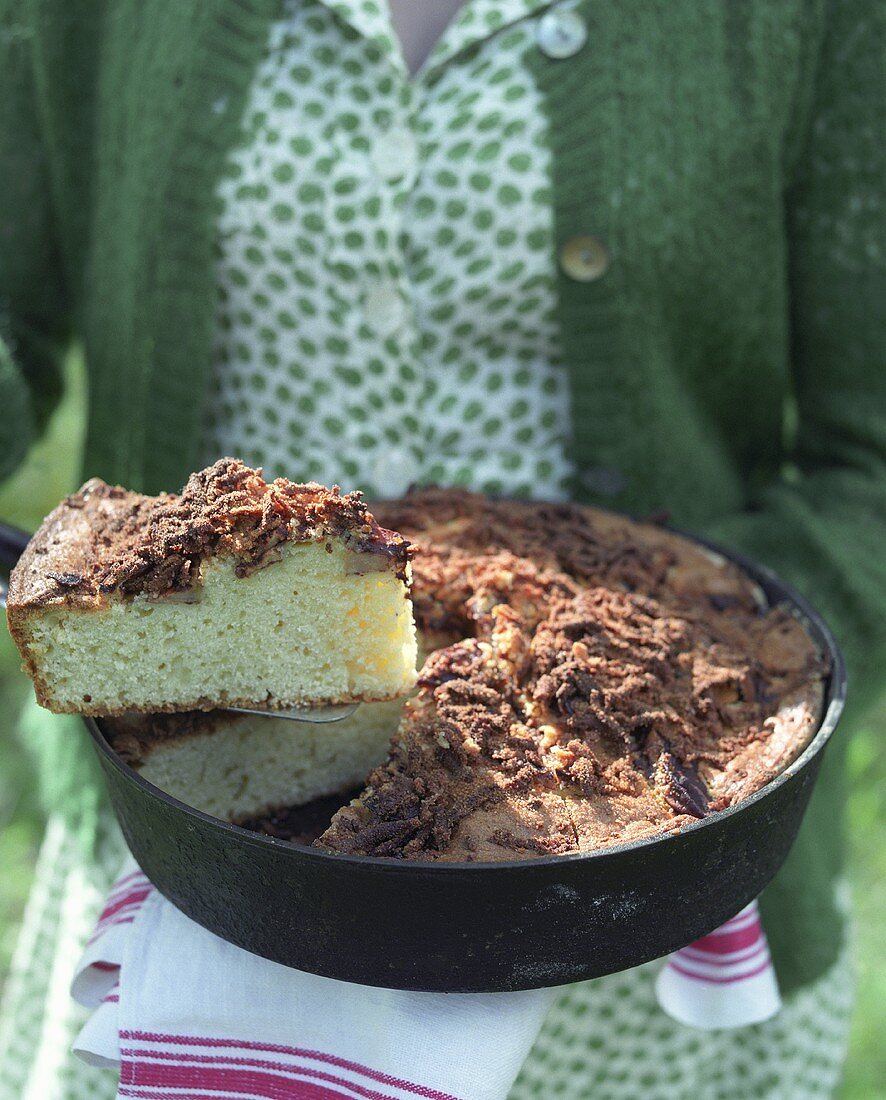 Apfelkuchen mit Mandeln