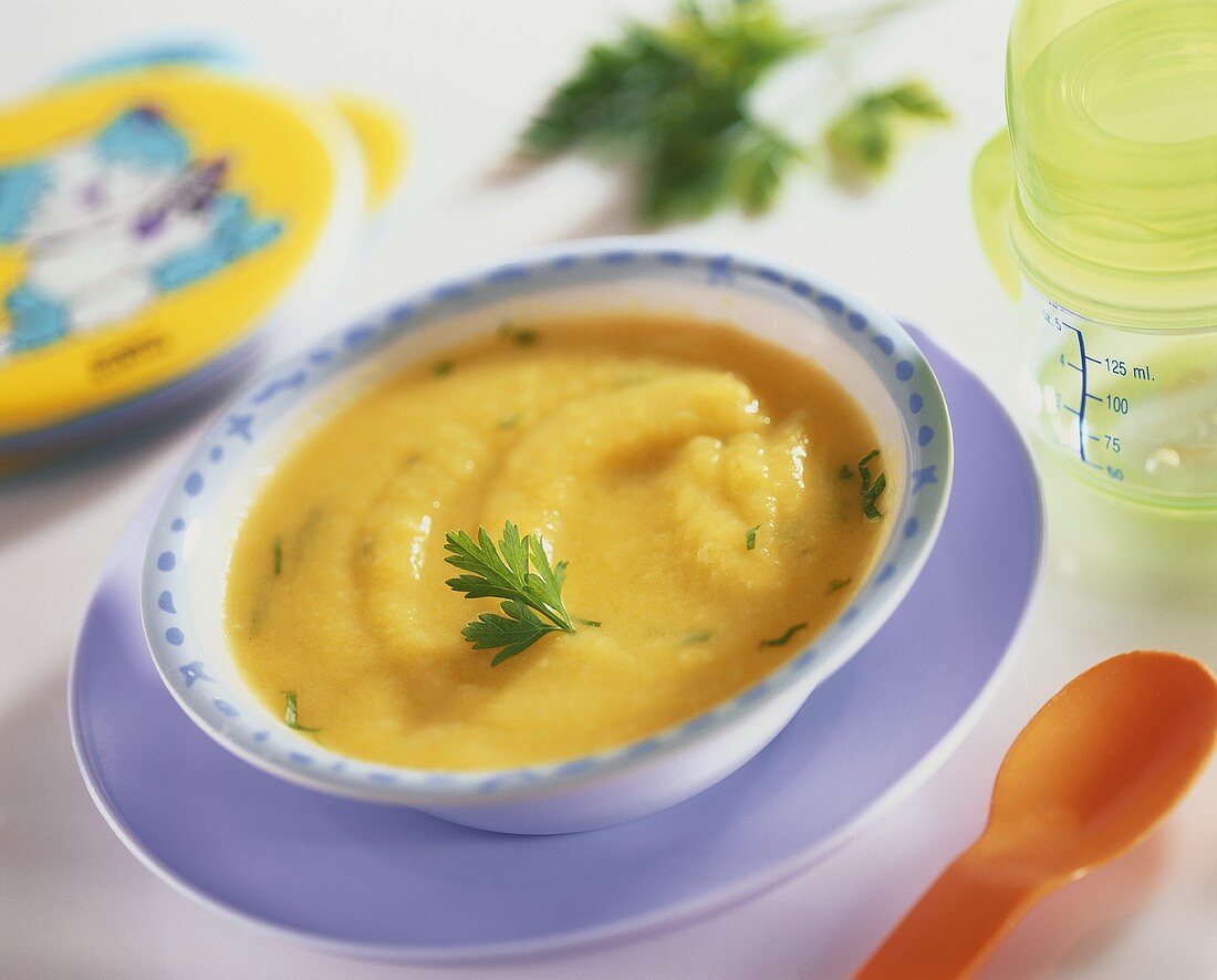 Potato and carrot puree