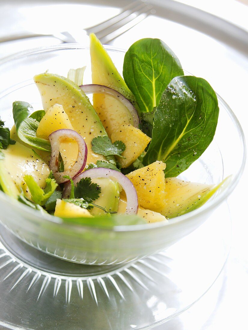 Avocadosalat mit Ananas