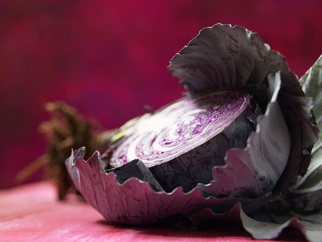 Half a red cabbage