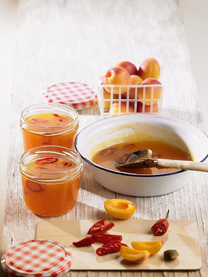 Apricot and chilli jam