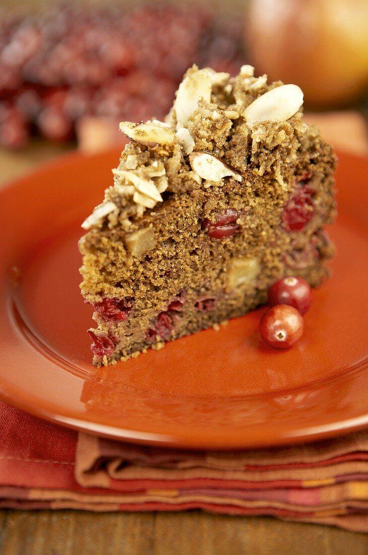 Cranberry pear cake