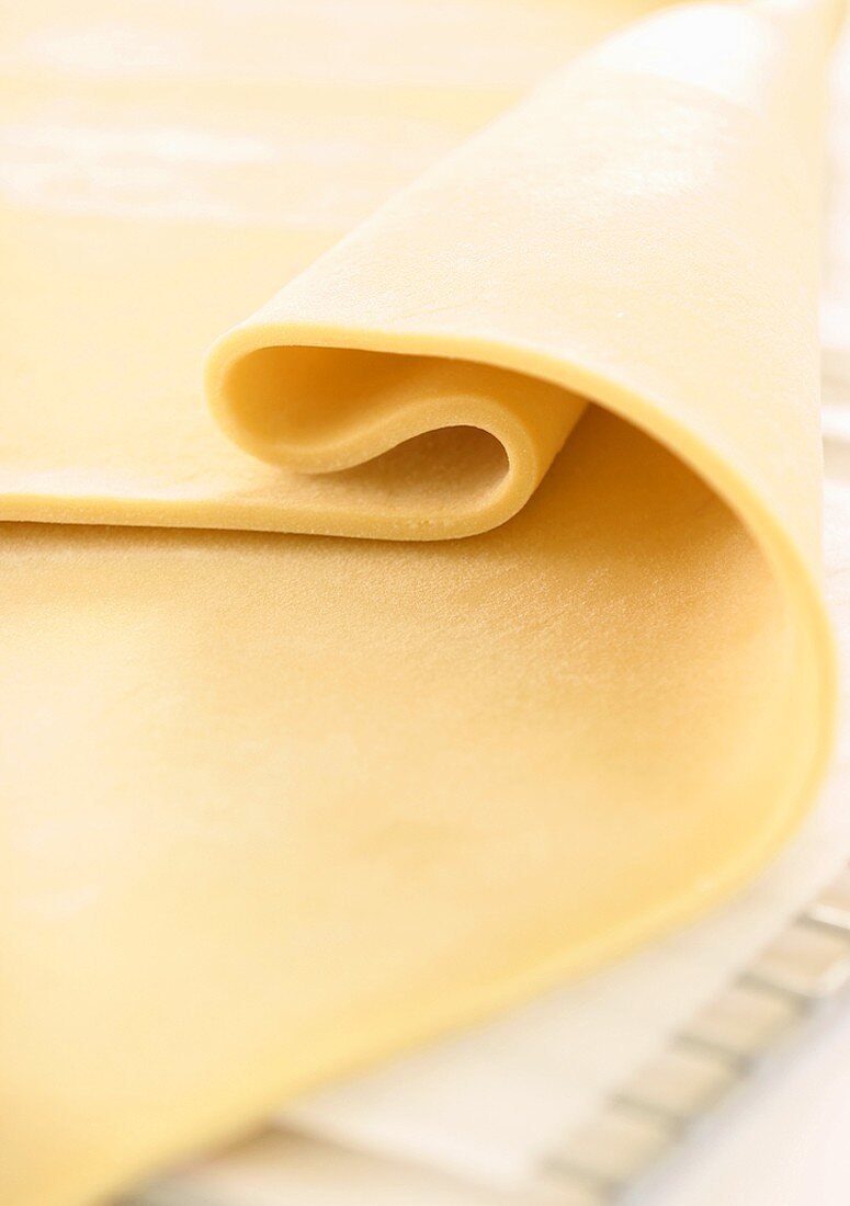 Rolled-out pasta dough