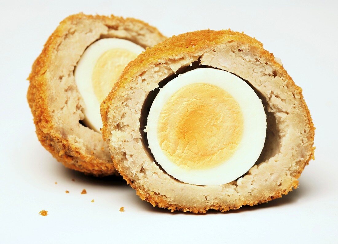 Scotch Egg (Eier-Wurstbrät-Bällchen aus England)