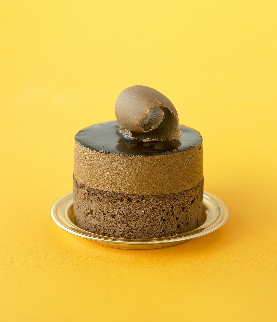 A chocolate sponge cake