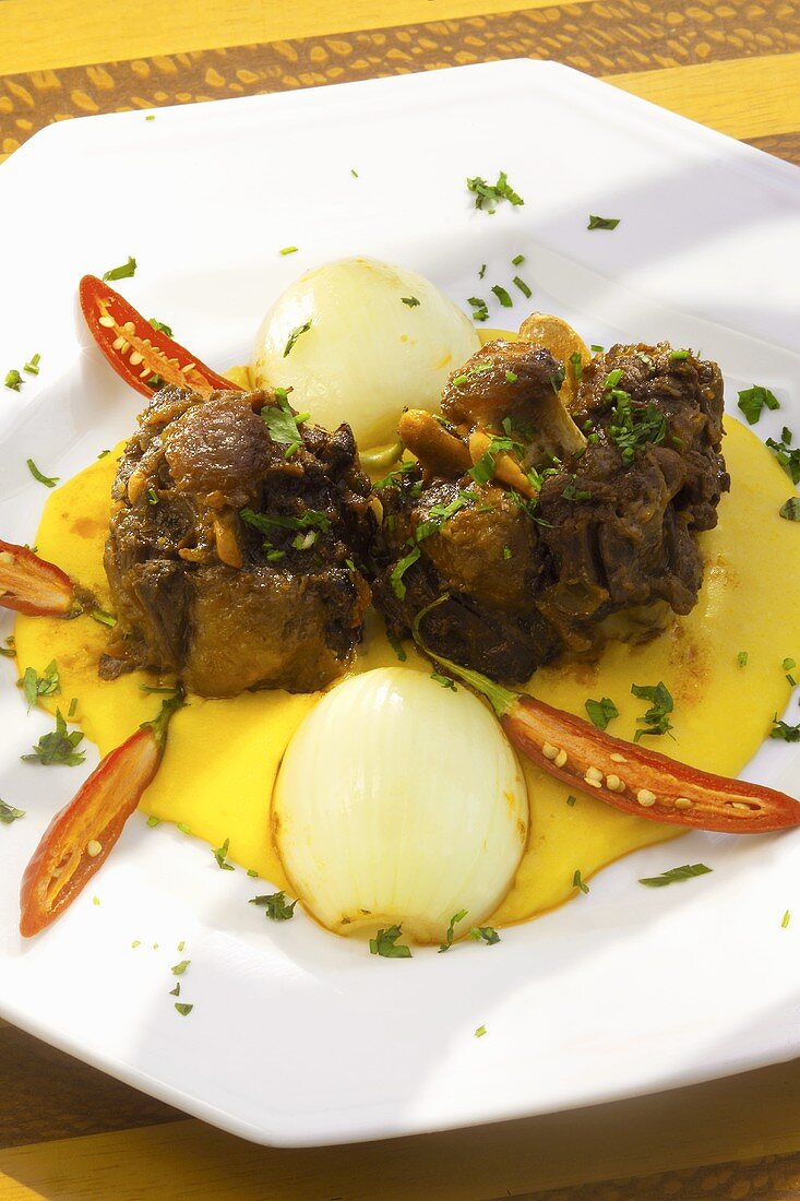 Rabada (Bahian oxtail on corn cream)