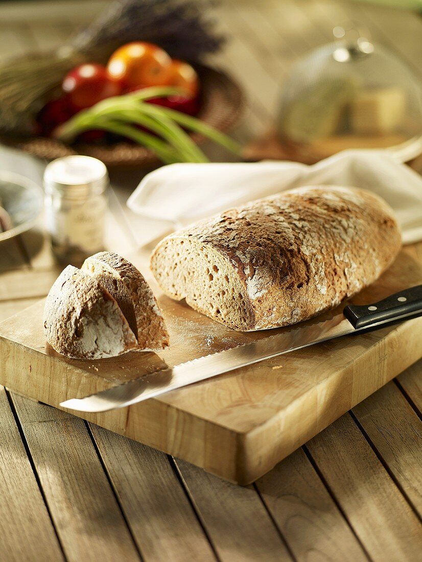 Pane casereccio (rustic bread), Tuscany, Italy
