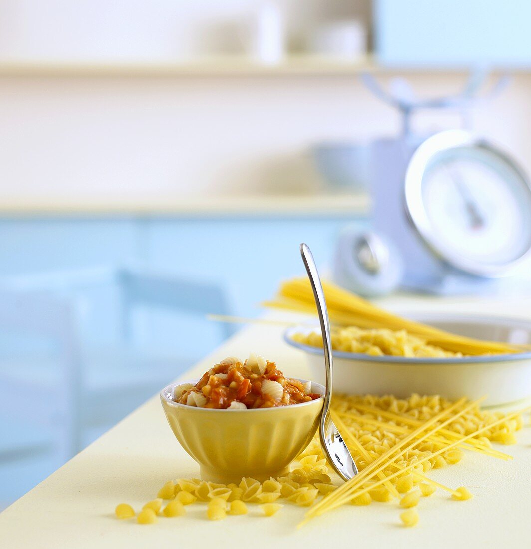 Pasta with tomato sauce