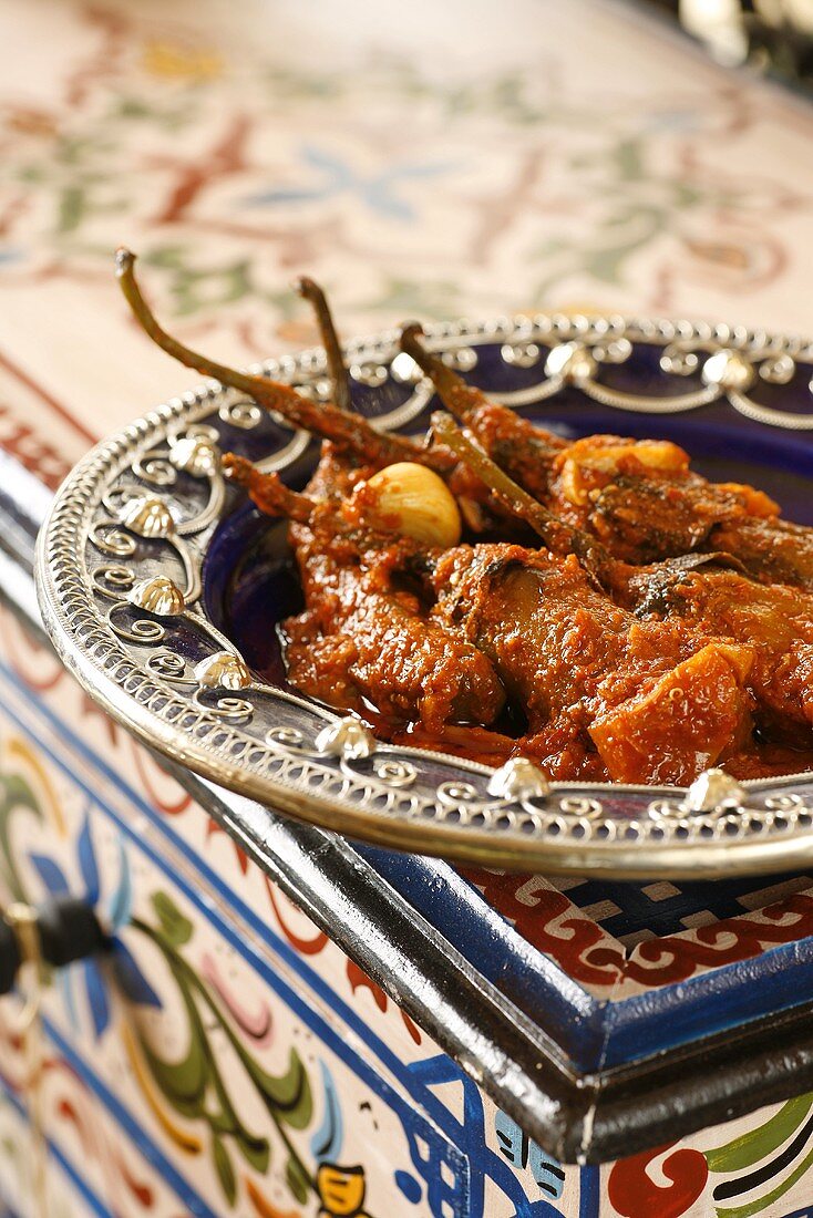 Spicy aubergines (Morocco)