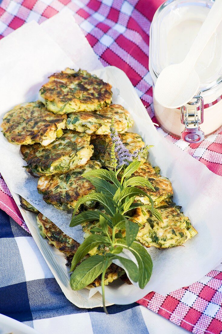 Courgette cakes