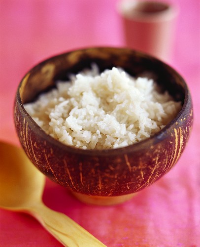 A bowl of coconut rice (Thailand)