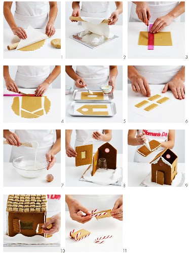 Making a gingerbread house