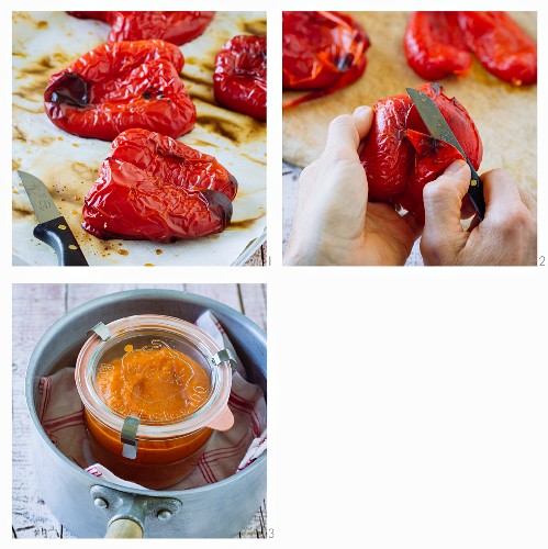 Classic ajvar being made