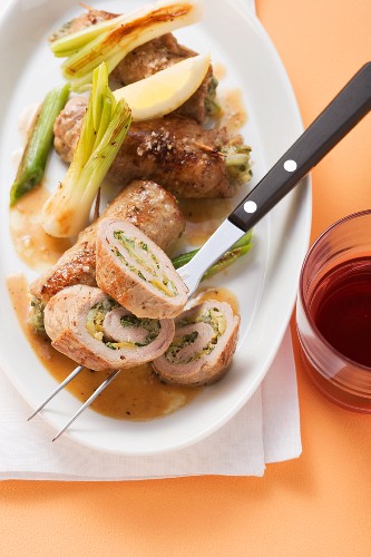 Involtini di vitello (Kalbsröllchen, Italien)