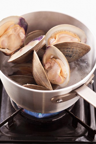 Cooking clams