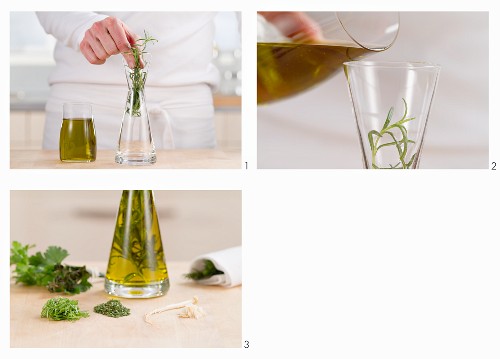 Making herb oil