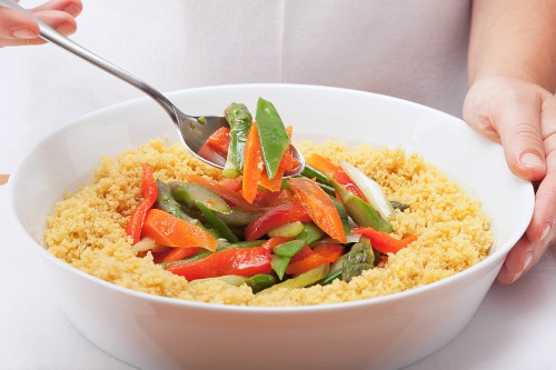 Couscous mit buntem Gemüse