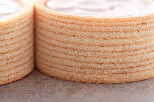 Baumkuchen (German layer cakes) with cream filling