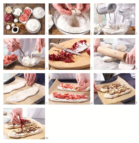 How to prepare pizza with minced lamb