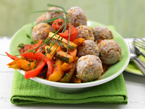 Minced meatballs with paprika