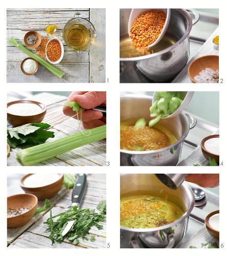 Linsensuppe zubereiten