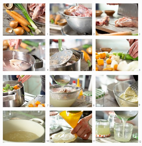 How to make a poultry broth