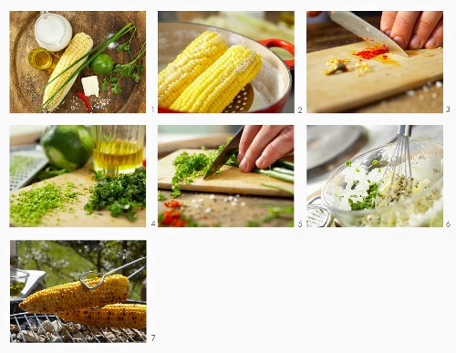 How to make grilled corn with coriander and truffle butter