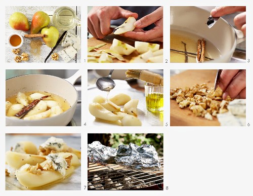 How to make pears with gorgonzola and walnuts
