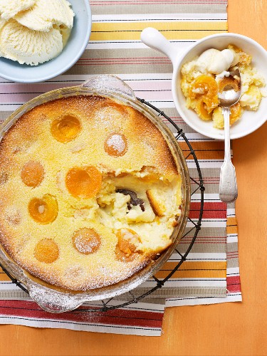 Apricot Impossible Pie
