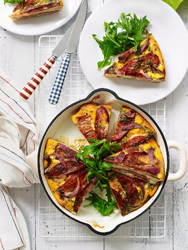 Spanische Frittata mit Chorizo