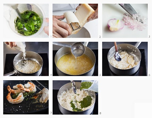 How to make risotto with prawns