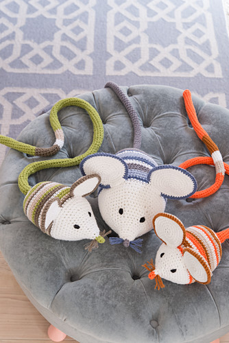 Crocheted mice