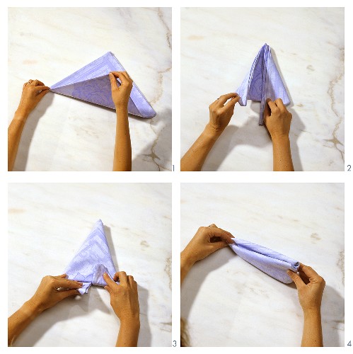 Step-by-step guide to folding a napkin boat