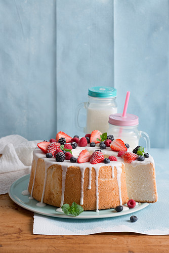 Angel food cake (Biskuittorte aus Kentucky, USA)