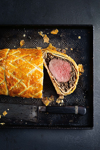 Filet Wellington, angeschnitten