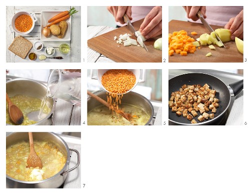 How to prepare creamy lentil soup