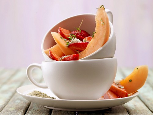 Strawberry and melon salad