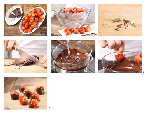 How to prepare chocolate-coated strawberries
